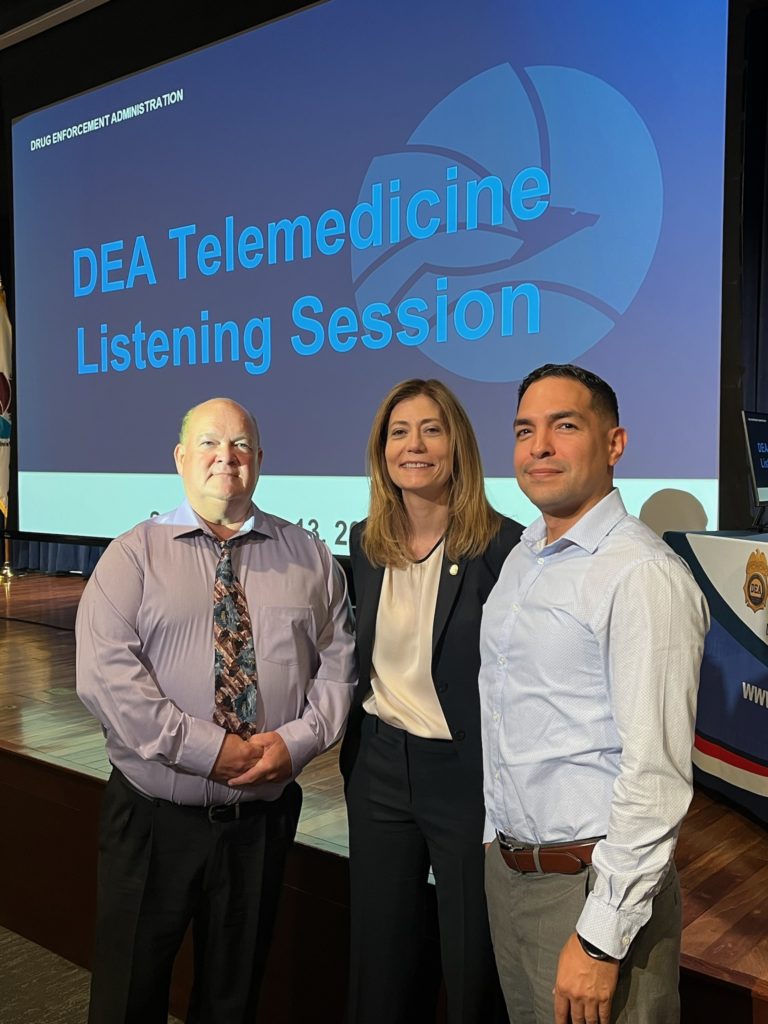 DEA Telemedicine Listening Session - Dan Golden Anne Milgram Pierre Montalvo - East Coast Telepsychiatry